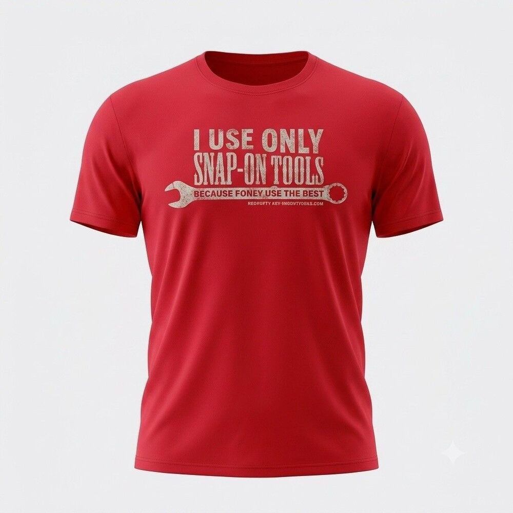 Snap-On Tools T-Shirt Mens XL Red Graphic Wrench "I Use Only Use Snap-On Tools"